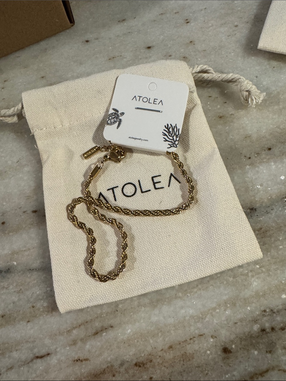 Atolea “Calvi” Gold Rope Anklet